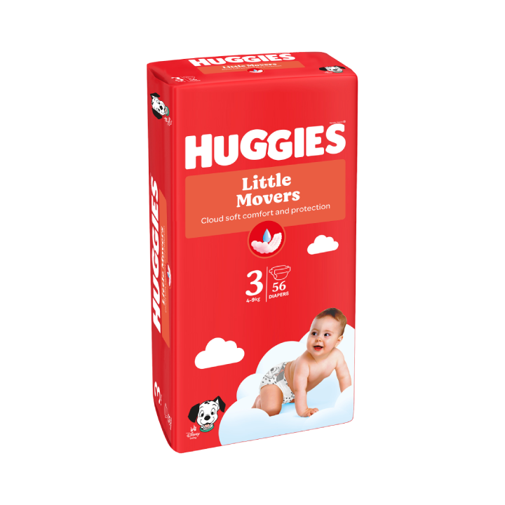 Couches Huggies Little Movers Taille 3
