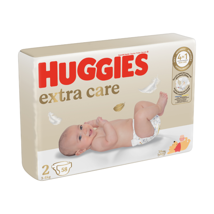 Couches Huggies Extra Care taille 2