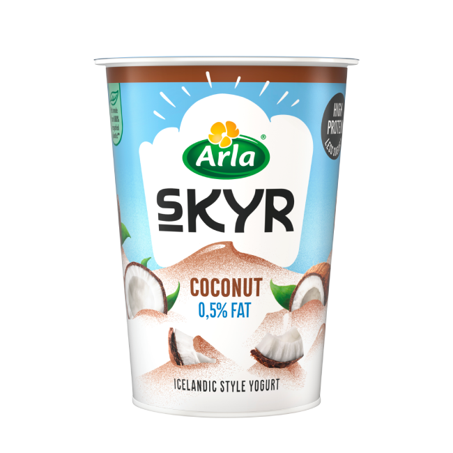 Arla Skyr Icelandic Style High Protein Coconut Yogurt 0% Fat 450g