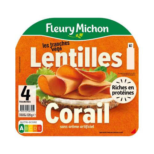 Tranches Végé Lentilles Corail (4 tranches)