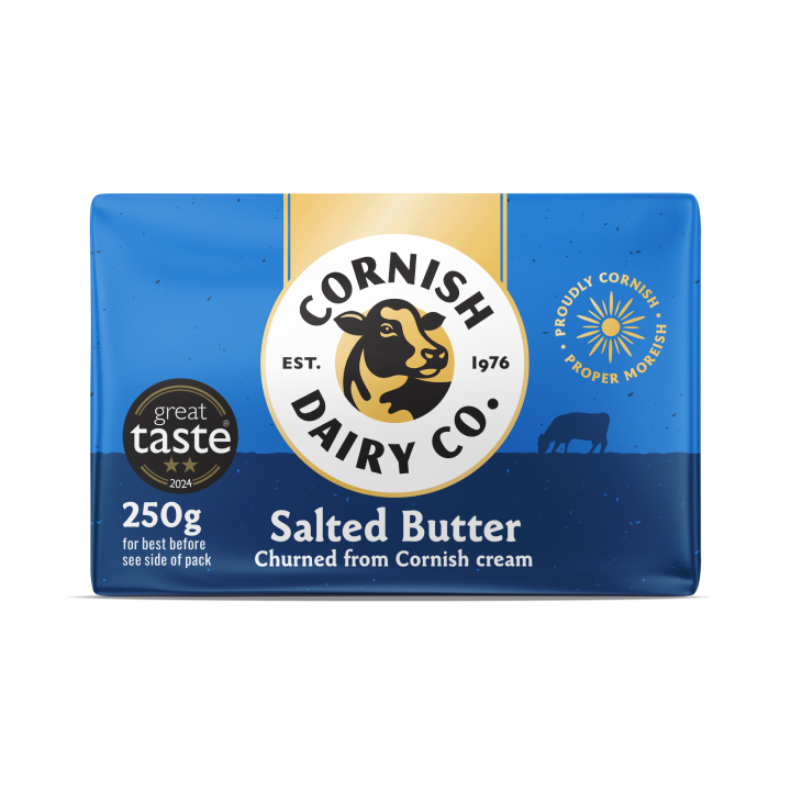 Cornish Dairy Butter Block Salted 250g