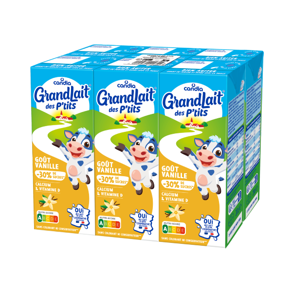 GrandLait des P'tits, goût vanille