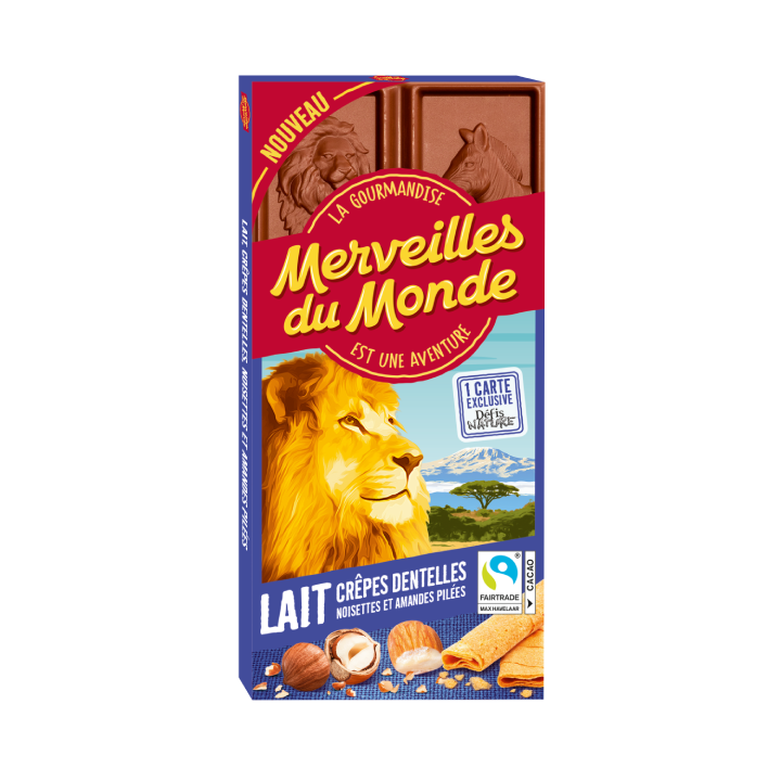 Tablette Lait crêpes dent. nois. et amandes