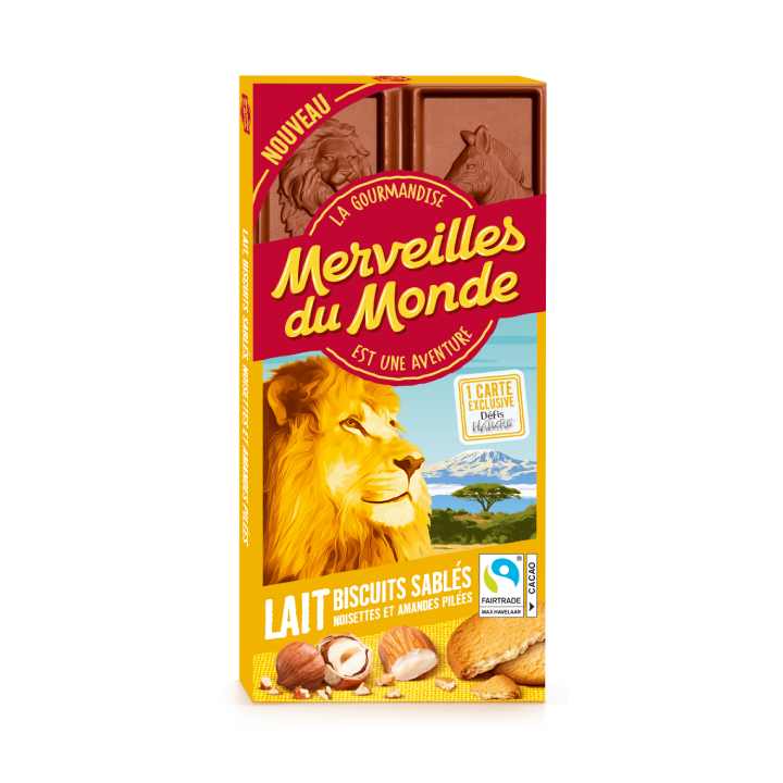Tablette Lait biscuits nois. et am. pilées