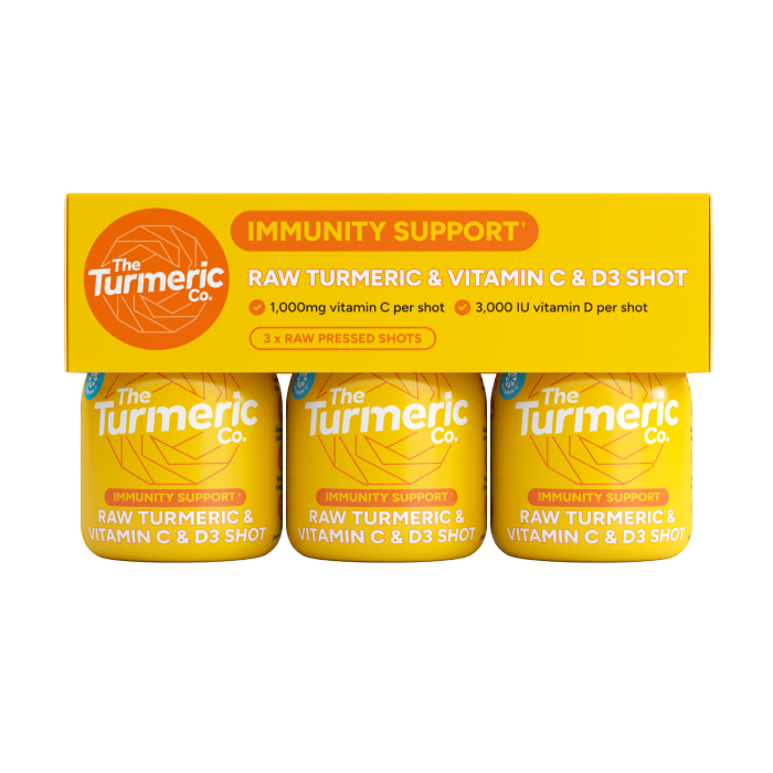 Raw Turmeric Vitamin C&D3 3 x  60ml