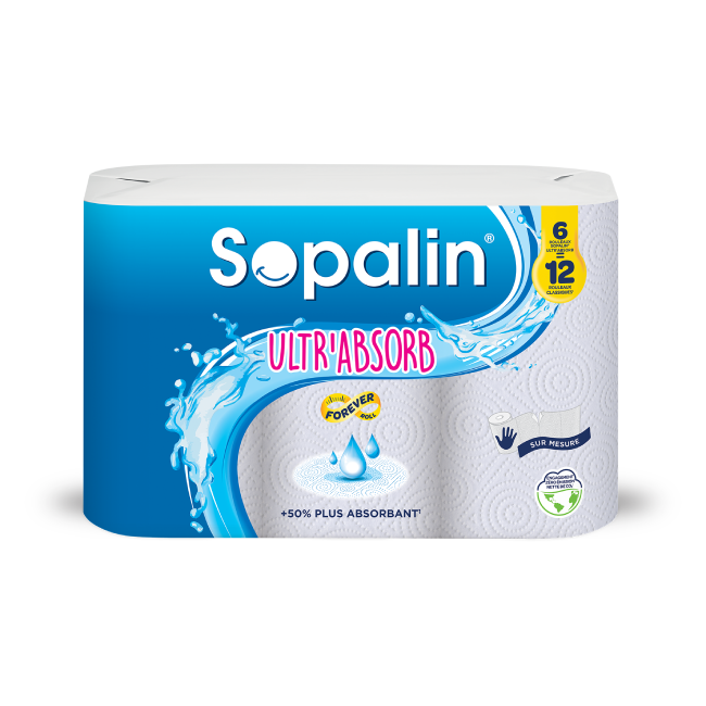 Sopalin Ultr'Absorb 6 maxi rouleaux