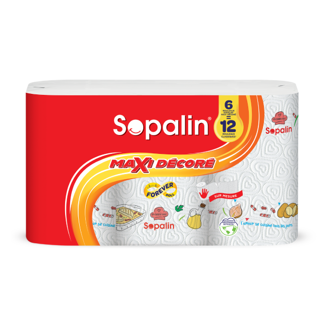 Sopalin Maxi Décoré 6 maxi rouleaux