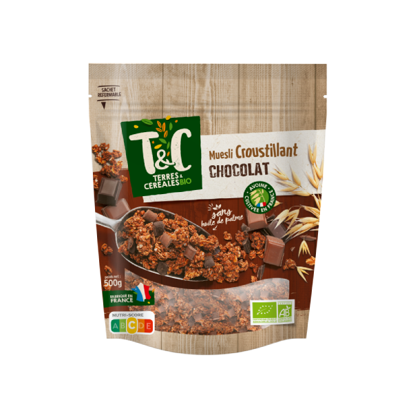 Muesli croustillant chocolat 500 g