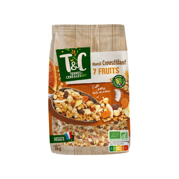 Muesli croustillant 7 fruits 1 kg