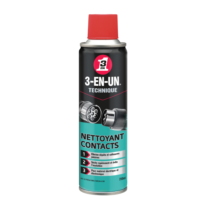 3-EN-UN Nettoyant Contacts 250 ml