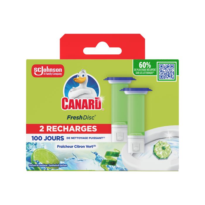Recharges Canard Fresh Disc Fraîcheur Citron Vert