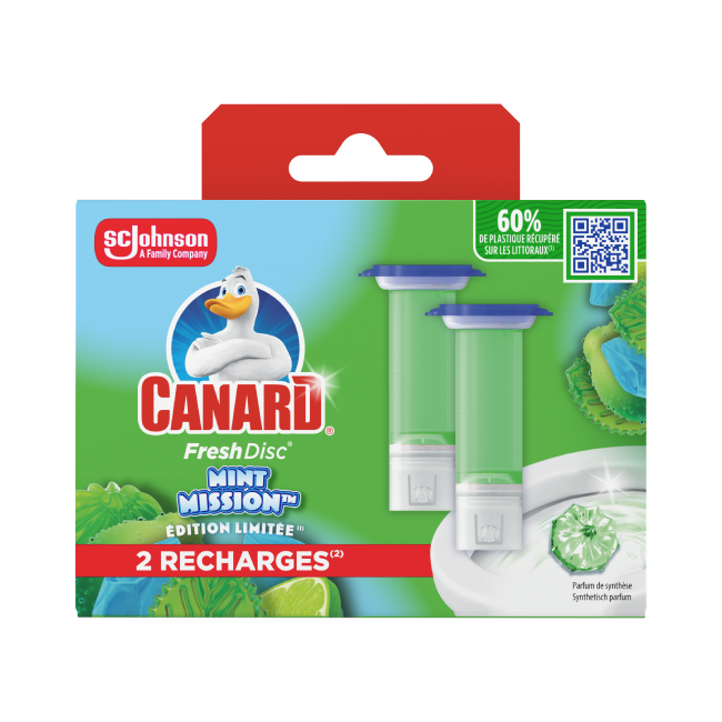 Recharges Canard Fresh Disc édition limitée Mint Mission