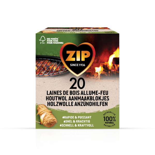  ZIP® LAINES DE BOIS 20