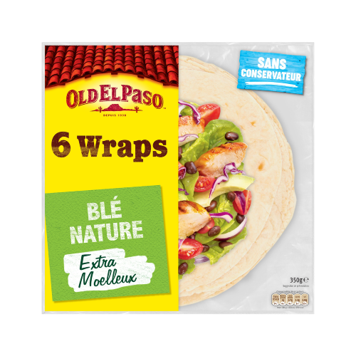 Wraps de blé nature x6 Old El Paso