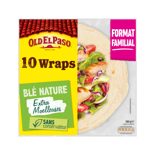 Wraps de blé nature x10 Old El Paso