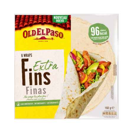 Wraps Extra Fins x6 Old El Paso
