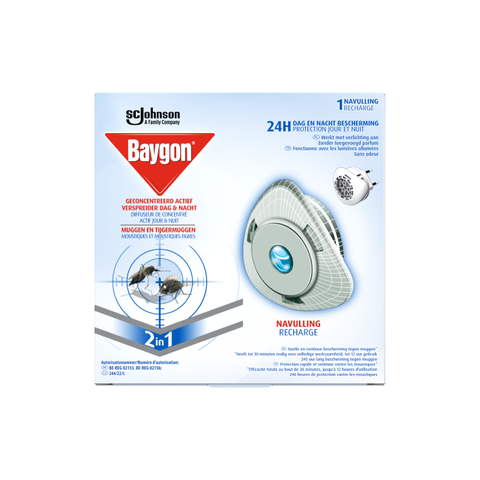 Baygon Actief concentraat verdamper navulling