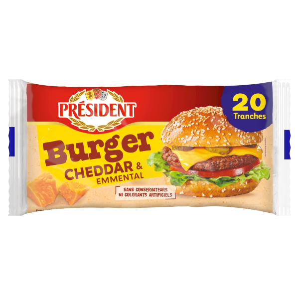 Président Tranches Burger - 20 Tranches