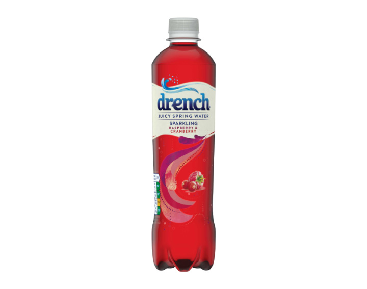 Sparkling Raspberry & Cranberry Juicy Spring Water 500ml
