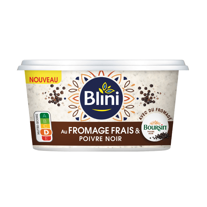 Tartinable fromager Blini x Boursin Poivre 150g