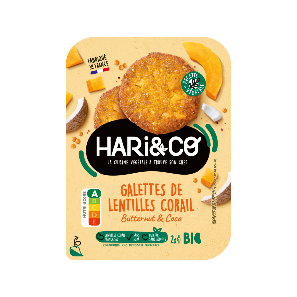 Galettes de lentilles corail