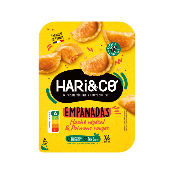 Empanadas haché végétal & poivrons rouges