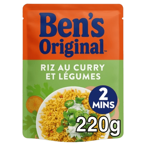 Ben's Original Riz au Curry et Légumes 220g