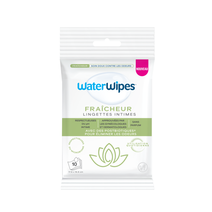 Lingettes intimes fraîcheur x10