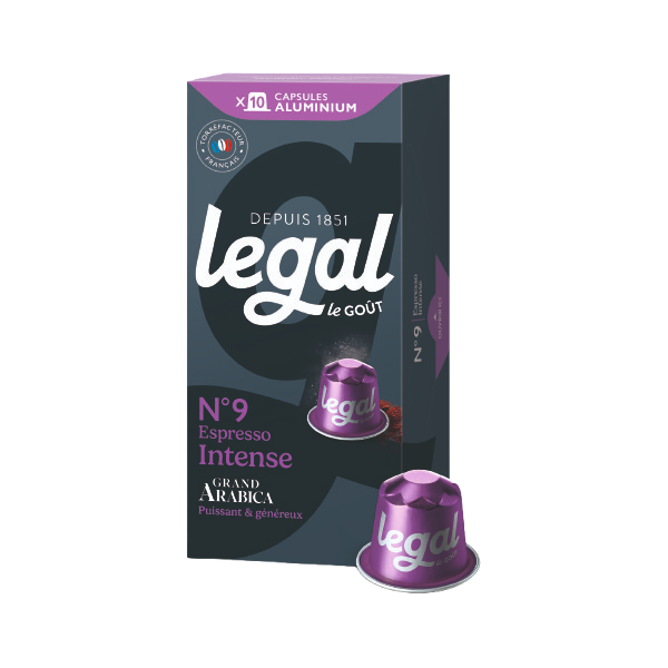 Legal Espresso intense N°9 - capsules aluminium x10