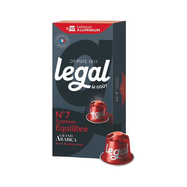 Legal Espresso équilibré N°7 - capsules aluminium x10