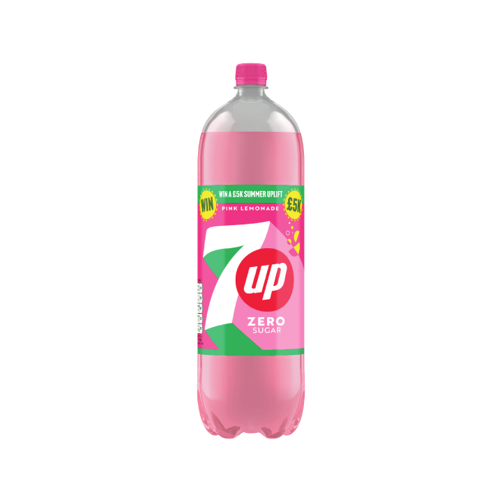 7UP Zero Sugar Pink Lemonade Bottle 2L