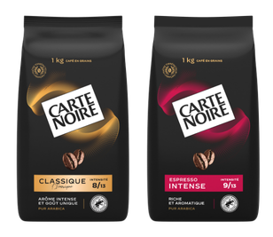 Lot 2 : un an de café avec les dernières innovations grains Carte Noire