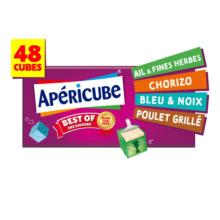 Apéricube Best of des saveurs 48 cubes