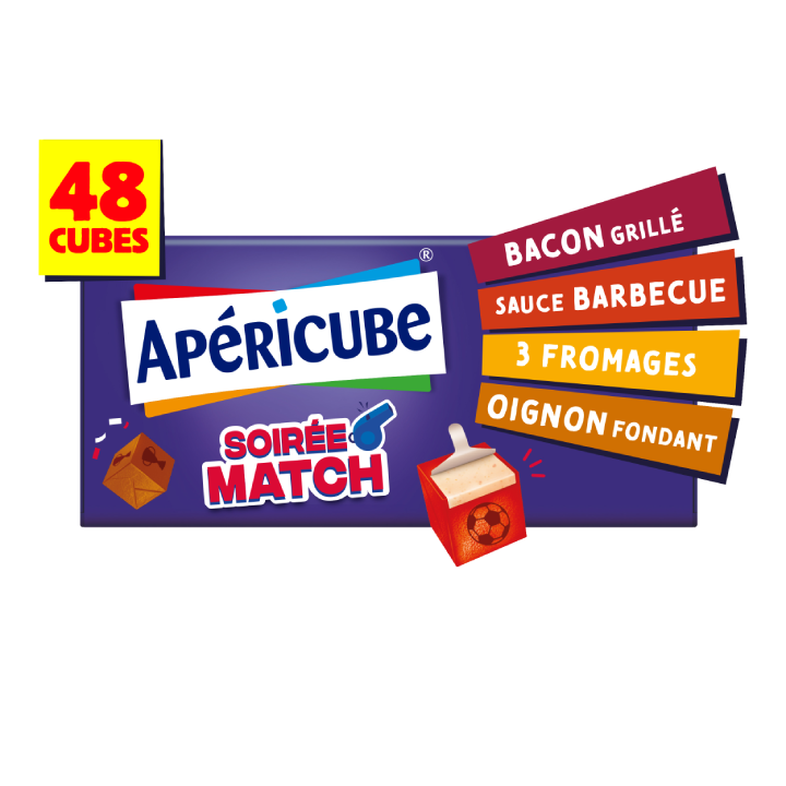 Apéricube Soirée Match 48 cubes