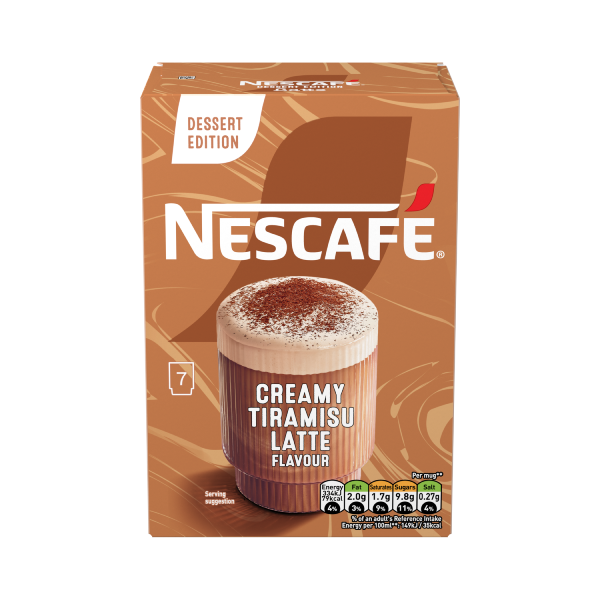 Nescafé Latte Flavour Creamy Tiramisu Latte 7x 19.5g
