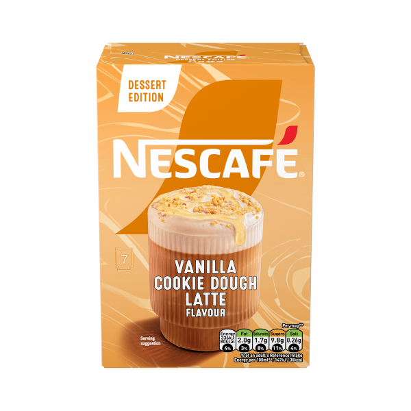 Nescafé 7 x 19.5g Vanilla Cookie Dough Latte Sachets