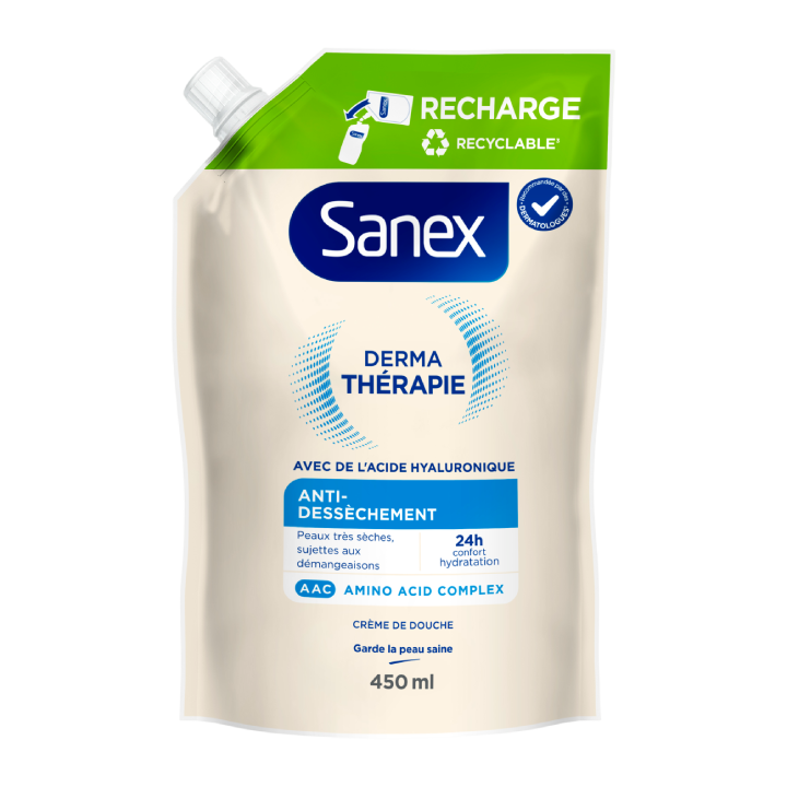 SANEX DERMA THERAPIE ANTI-DESSECHEMENT RECHARGE 450ML