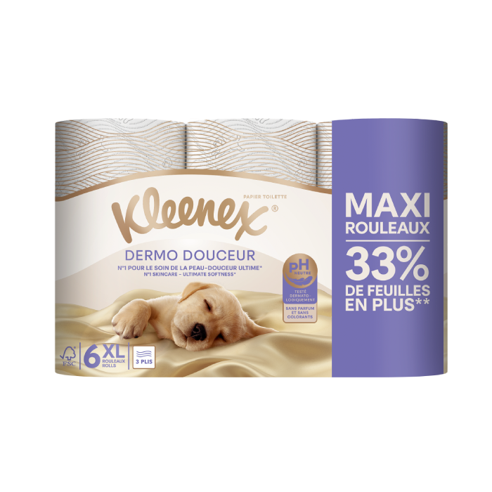 Kleenex® Papier Toilette Dermo Douceur x6