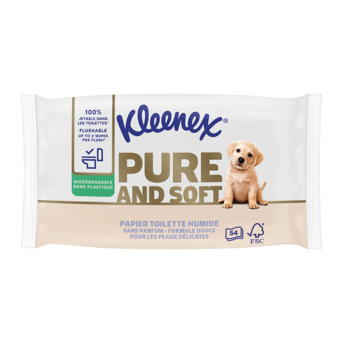 Kleenex® Papier Toilette Humide Pure & Soft x54