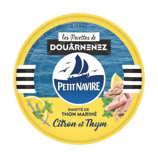 Émietté de thon mariné Citron Thym Petit Navire 110g