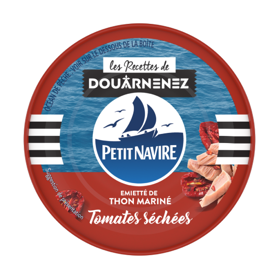 Émietté de thon mariné Tomates Séchées Petit Navire 110g