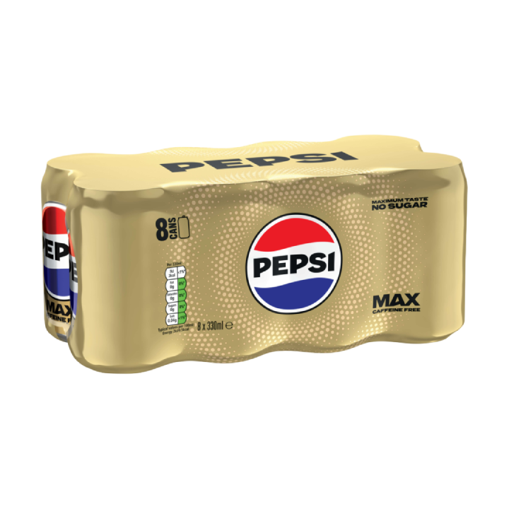 Pepsi Max No Caffeine 8 x 330ml
