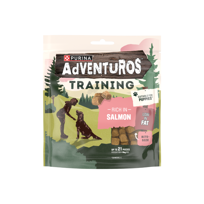 PURINA ADVENTUROS Training Treats Rich in Salmon 115g