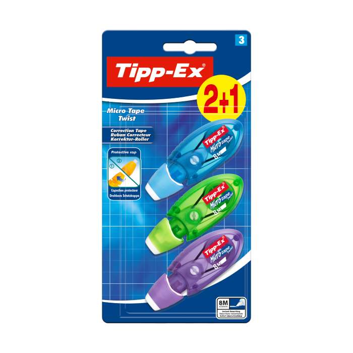 Blister 2+1 Tipp-Ex ® Micro Tape Twist