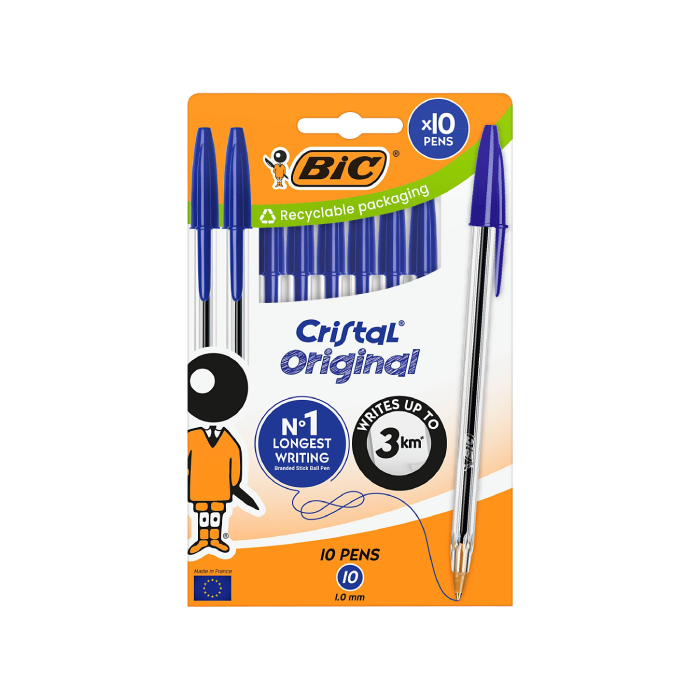 BIC® M10 Ballpoint Pens - Pack of 10