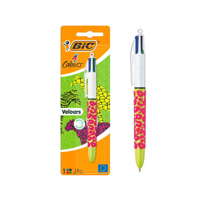 BIC® 4 Colours Velvet Ballpoint Pen