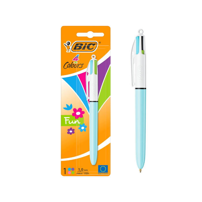 BIC® 4 Colours Pastel Ballpoint Pen