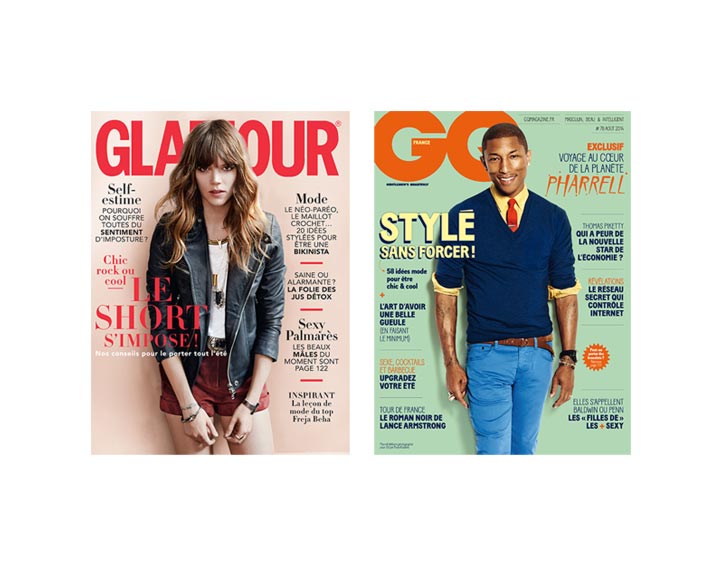Abonnement Glamour + GQ  1 an – 24 numéros