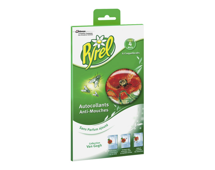 Pyrel® Stickers Coquelicot : Simple, Efficace, Sans insecticide ni odeur