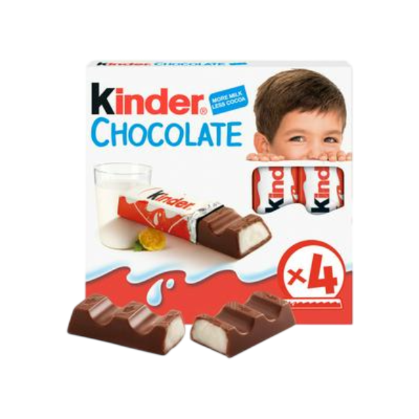 Kinder Multipack Chocolate Bars (4 pack) 50g